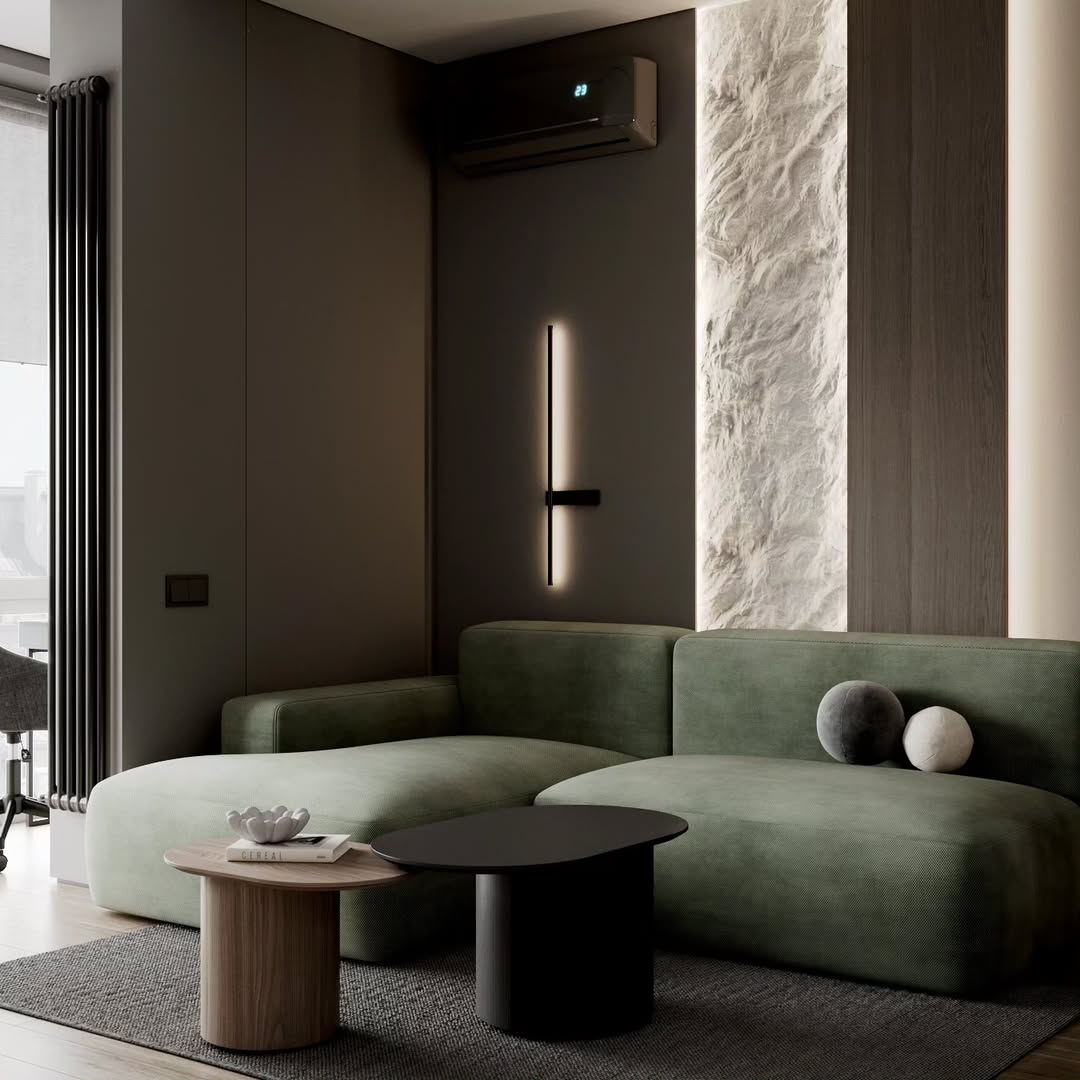 Apartment Interior 75 m² — Dark Warm Modern Gallery