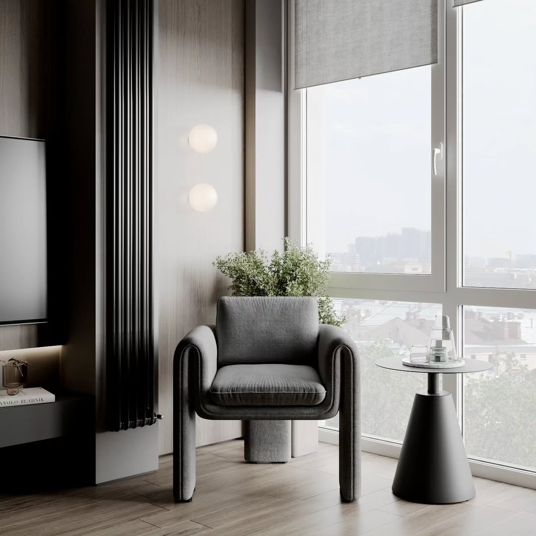 Apartment Interior 75 m² — Dark Warm Modern Gallery