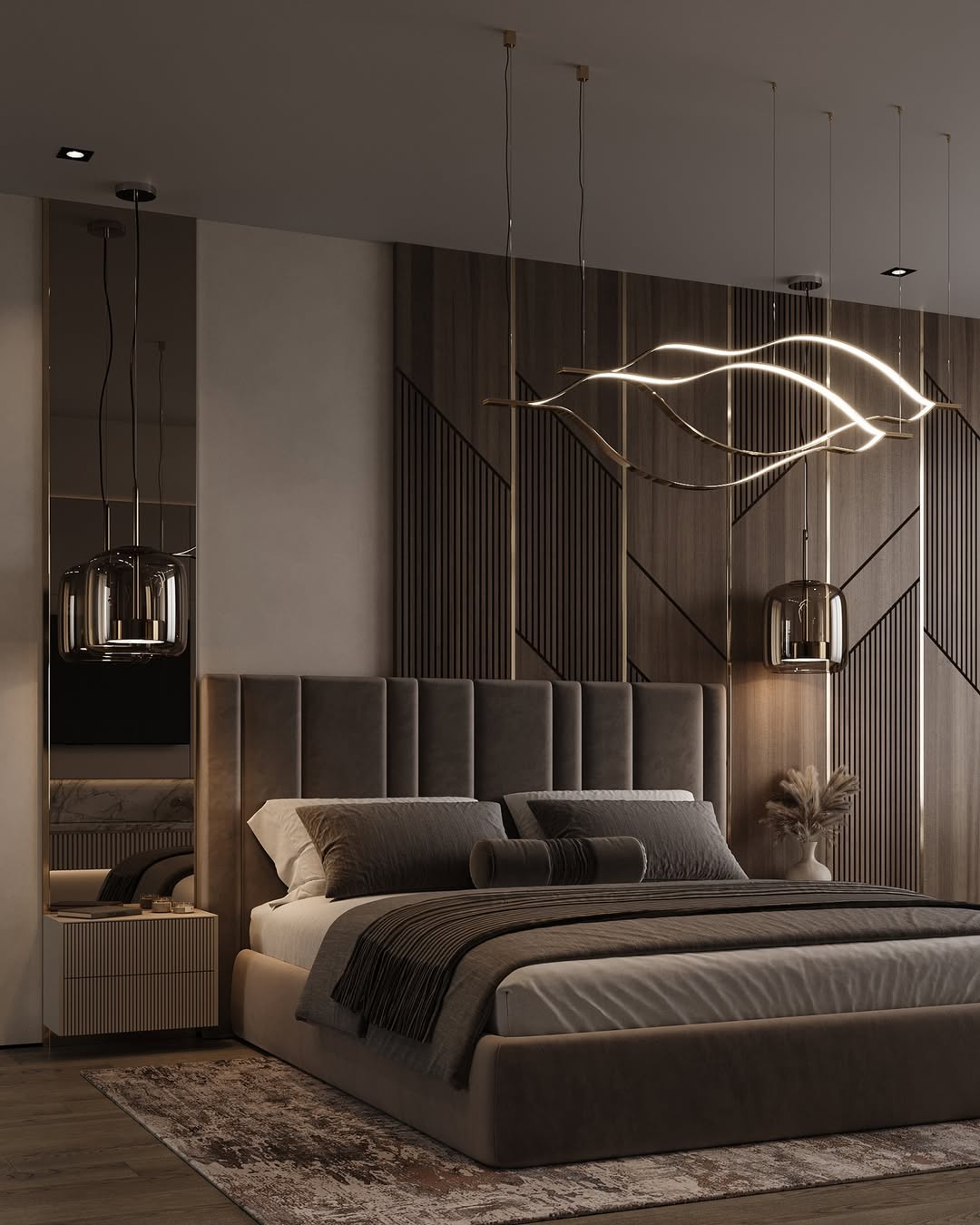 Bedroom & Bathroom Interior — Modern Luxury